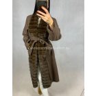 LOLLA csokibarna szövetkabát