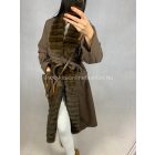 LOLLA csokibarna szövetkabát