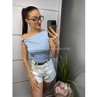 LOTTI babakék fálvállas felső