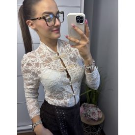 ILDIKÓ beige csipke blúz