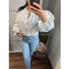 GABI fehér kék blúz