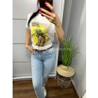 ILLA sárga mintás póló