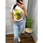 ILLA sárga mintás póló