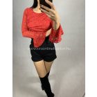 LÍDIA piros csipke body