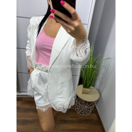 ELIZABETH fehér rövidnadrág