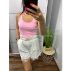 ELIZABETH fehér rövidnadrág