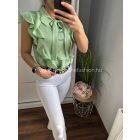 PILLE almazöld blúz