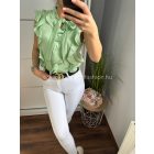 PILLE almazöld blúz