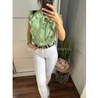 PILLE almazöld blúz