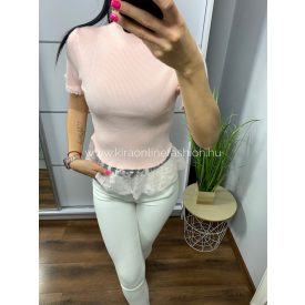 Púder csipkés felső