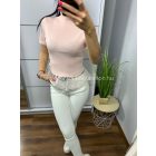 Púder csipkés felső