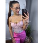 RITA púder csipke top