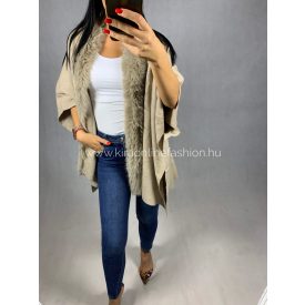 SYRA beige poncsó