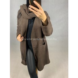 TECA csokibarna kabát