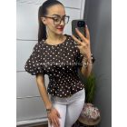 ÉDA barna pöttyös felső