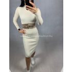 BRIÓ beige midi ruha