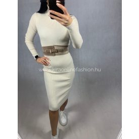 BRIÓ beige midi ruha