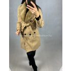 STEFÁNIA karamell szövetkabát