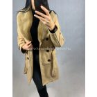 STEFÁNIA karamell szövetkabát