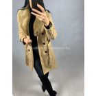 STEFÁNIA karamell szövetkabát