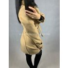 STEFÁNIA karamell szövetkabát