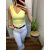 LEILA citromásárga top