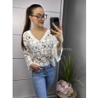 LEILA fehér horgolt felső