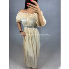 FLORENTINA ekrú maxi ruha