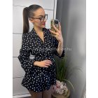 ILDI fekete pöttyös zakó