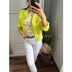 ZIYA neonsárga farmerdzseki