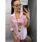 Rózsaszín organza ing