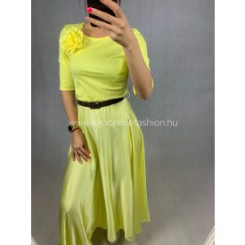 MELI citromsárga maxi ruha