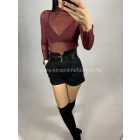 RUBIN burgundi felső